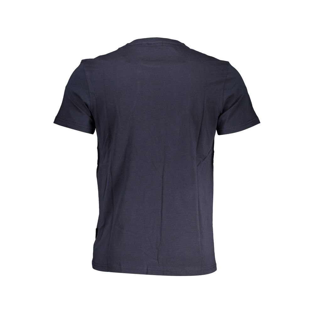 Blue Cotton Men T-Shirt Napapijri