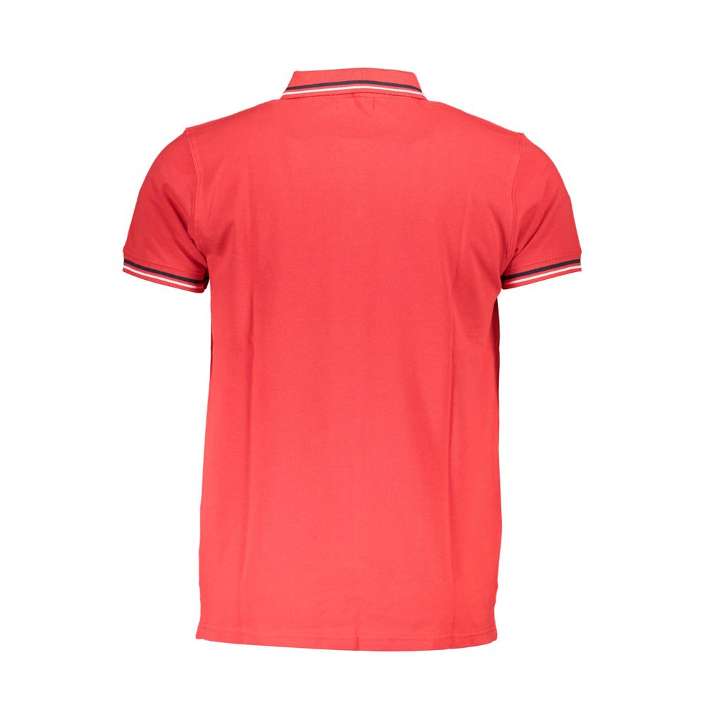Red Cotton Men Polo Shirt Cavalli Class