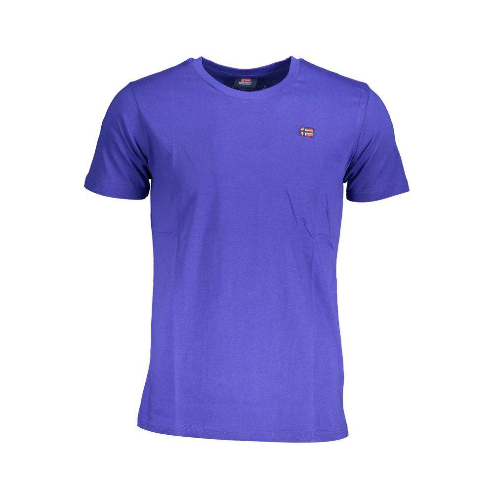 Blue Cotton Men T-Shirt Norway 1963