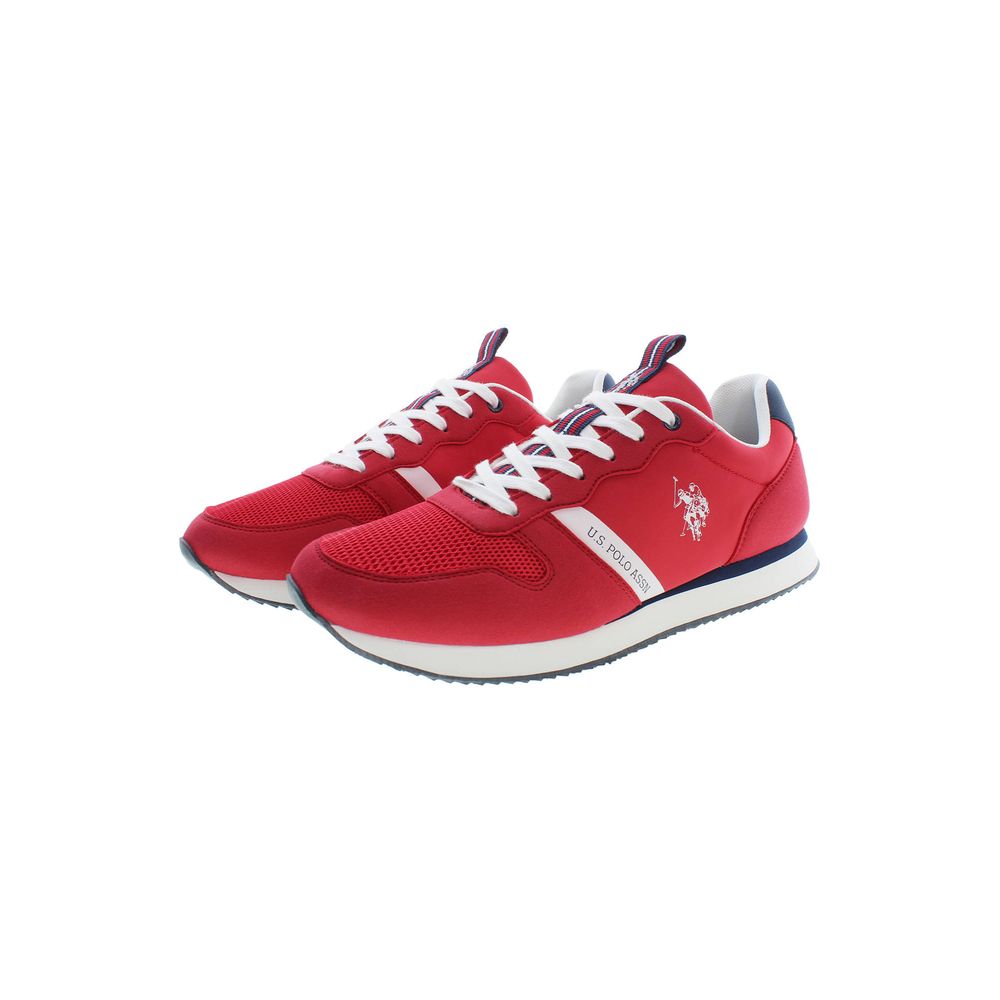 Red Polyester Men Sneaker U.S. POLO ASSN.