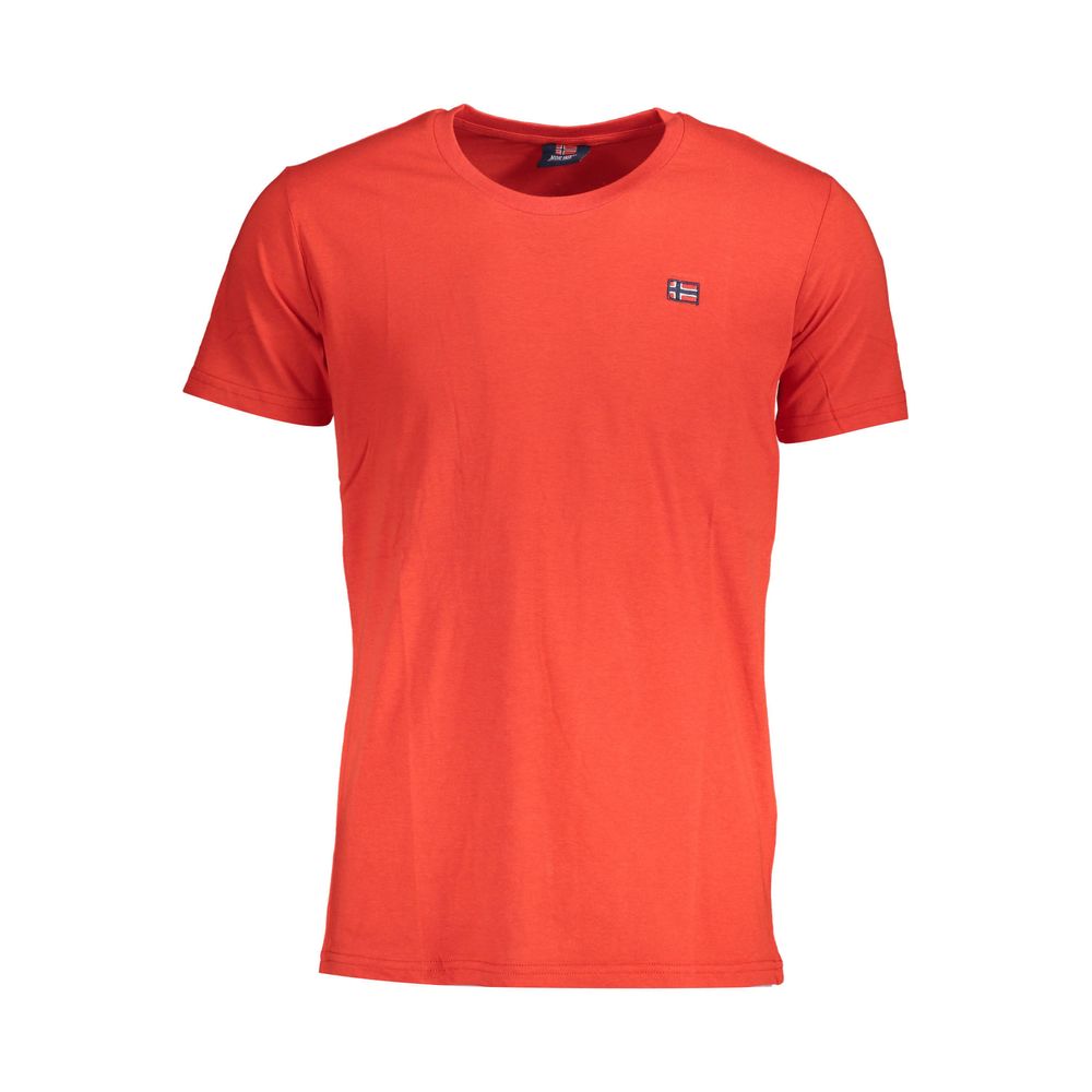 Red Cotton Men T-Shirt Norway 1963