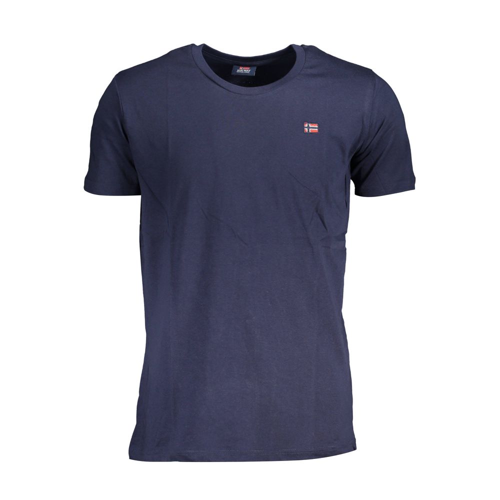 Blue Cotton Men T-Shirt Norway 1963