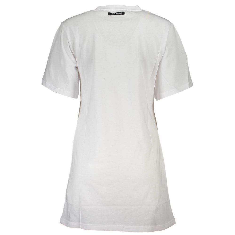 White Cotton Women T-Shirt Cavalli Class