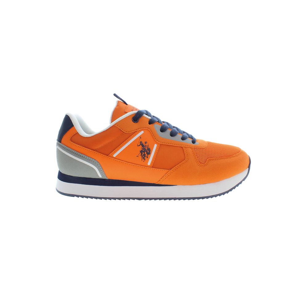 Orange Polyester Men Sneaker U.S. POLO ASSN.