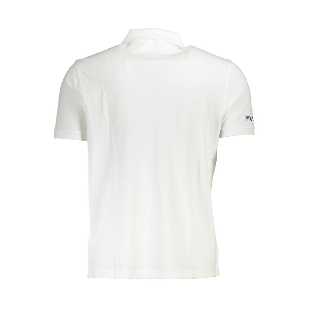 White Cotton Men Polo Shirt La Martina