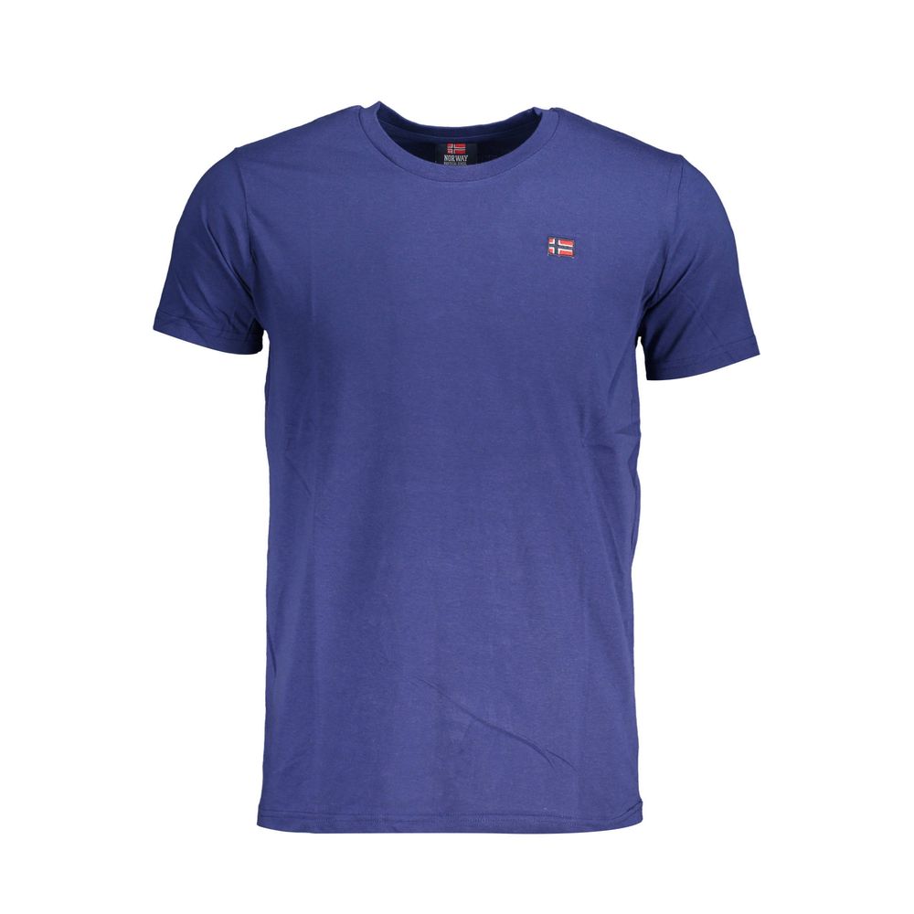 Blue Cotton Men T-Shirt Norway 1963