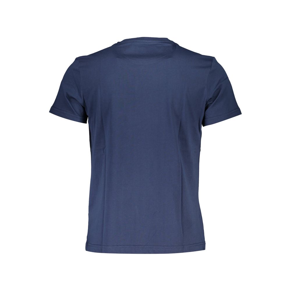 Blue Cotton Men T-Shirt La Martina
