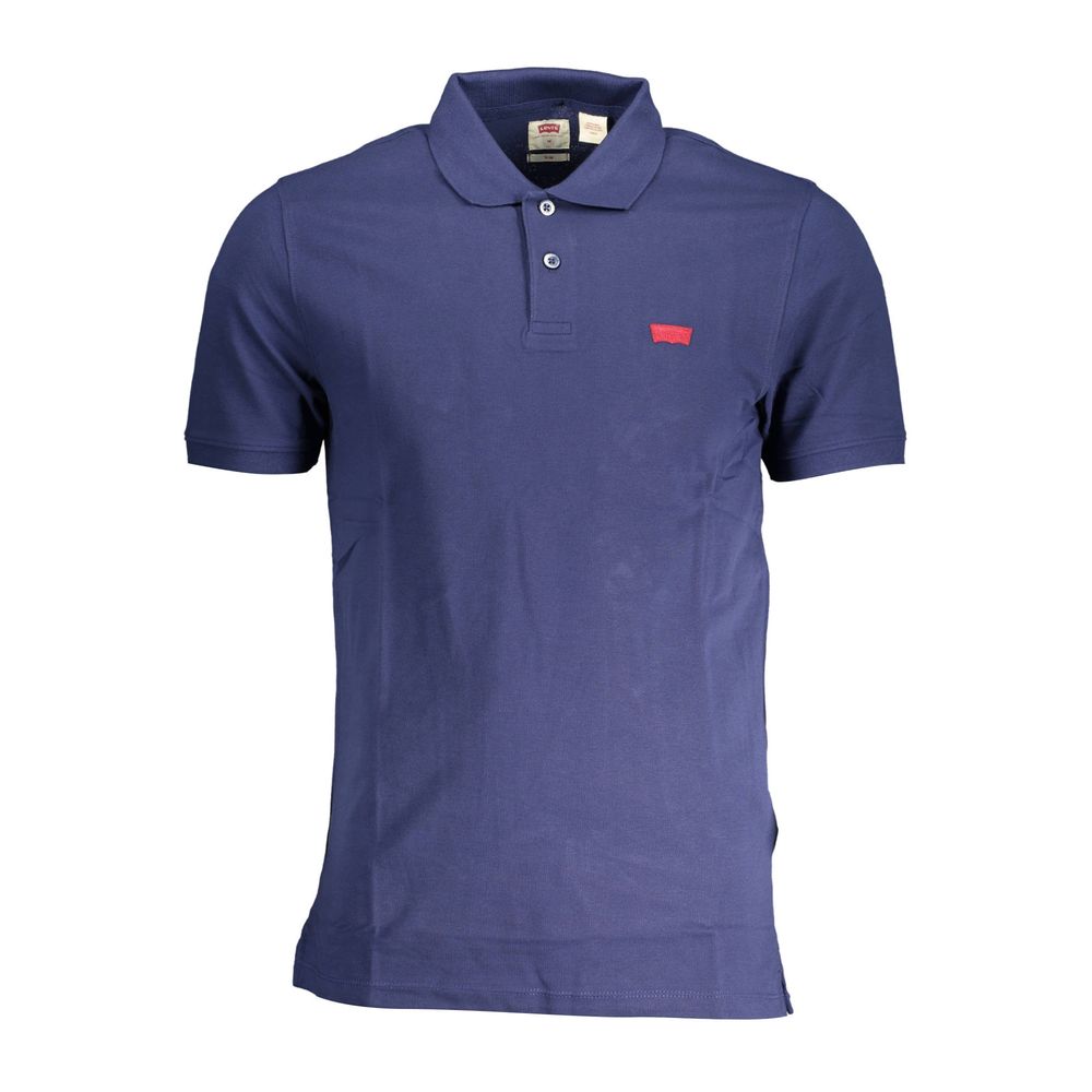 Blue Cotton Men Polo Shirt Levi's