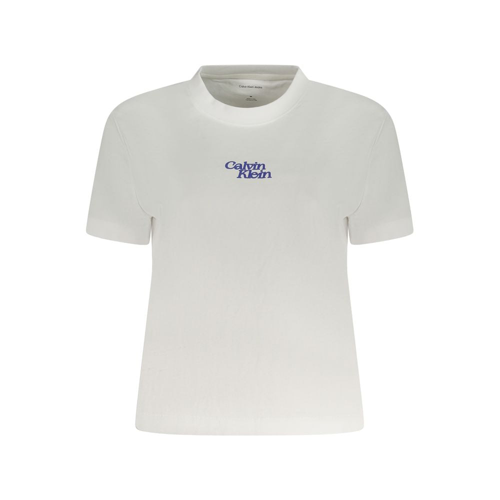 White Cotton Women T-Shirt Calvin Klein