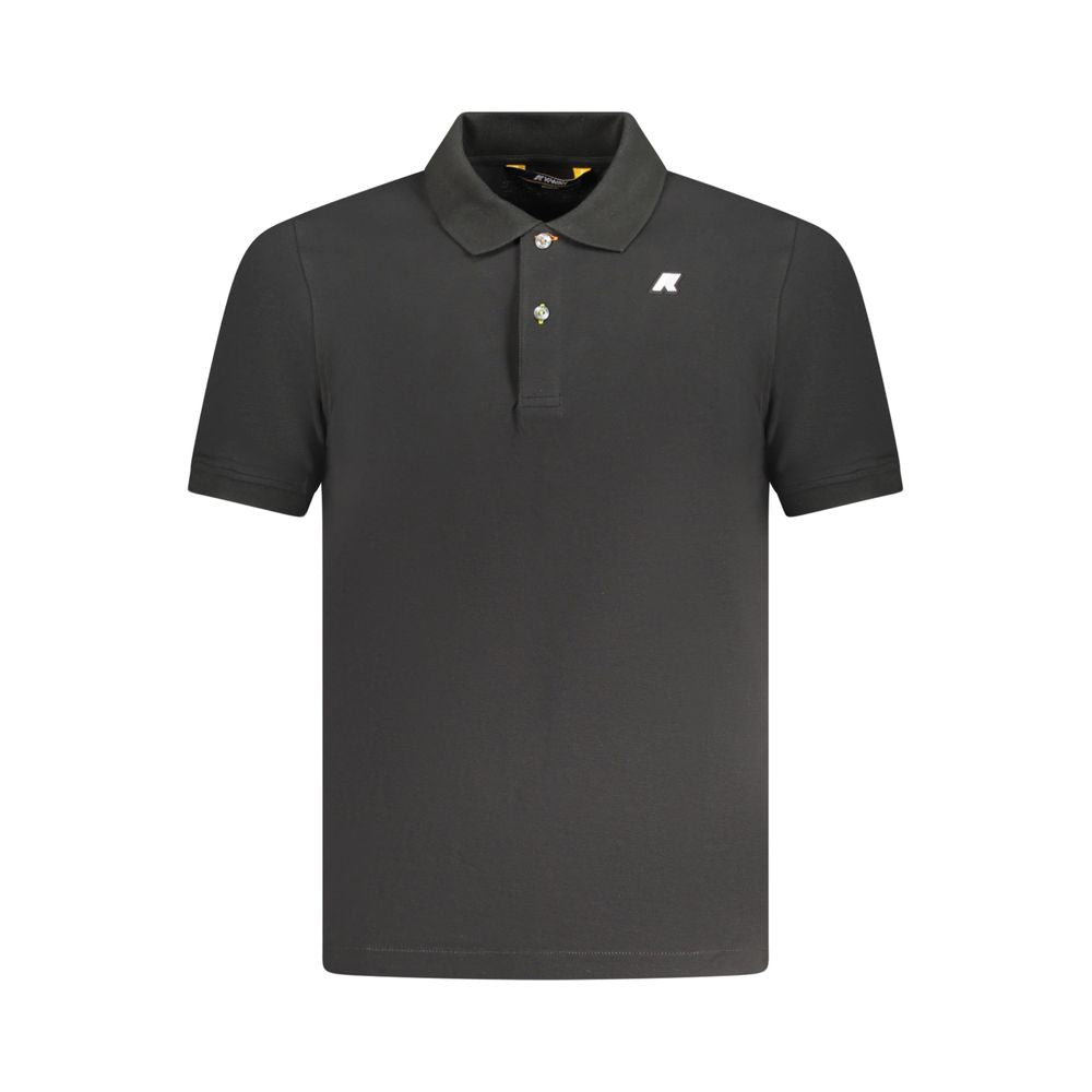 Black Cotton Polo Shirt K-WAY