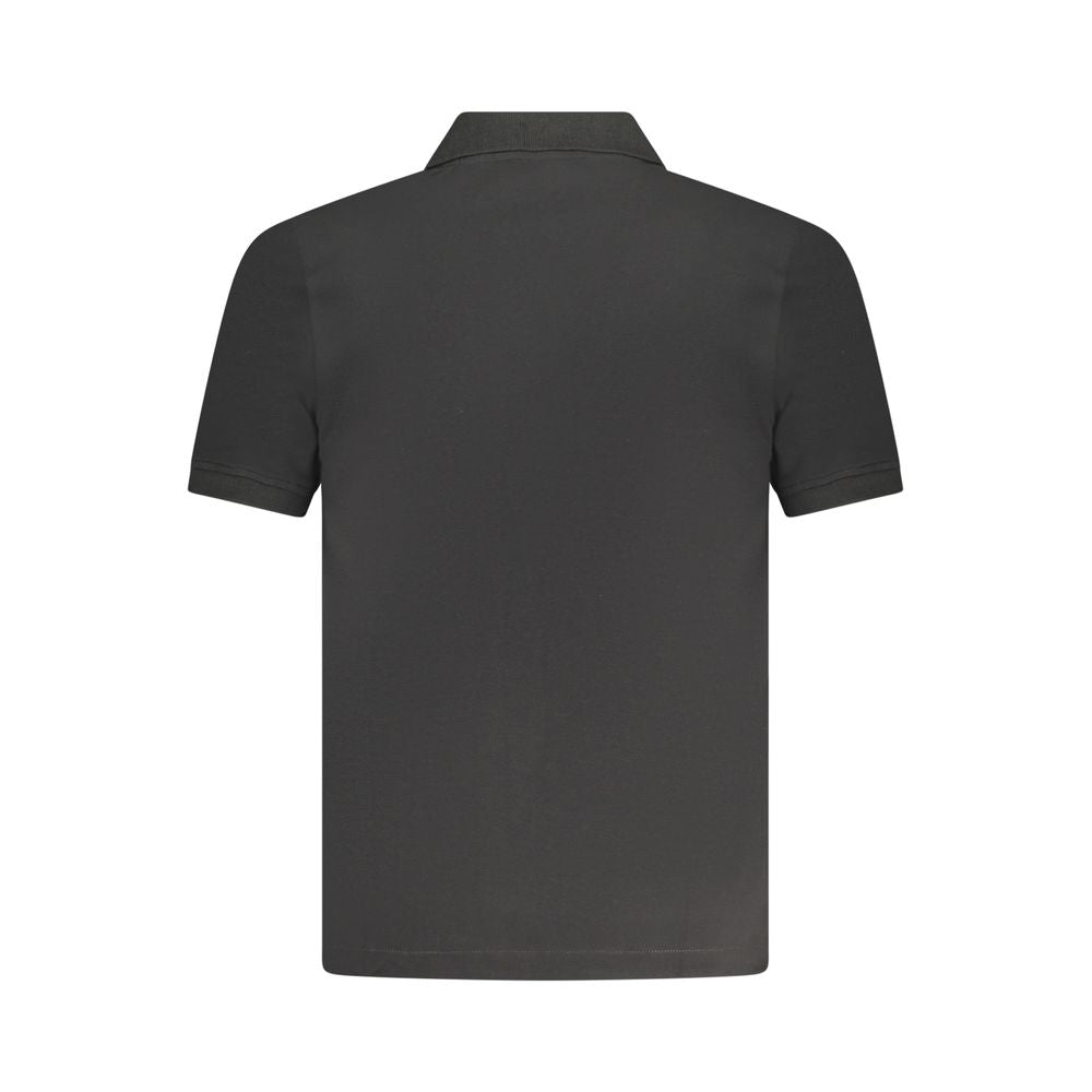 Black Cotton Polo Shirt K-WAY