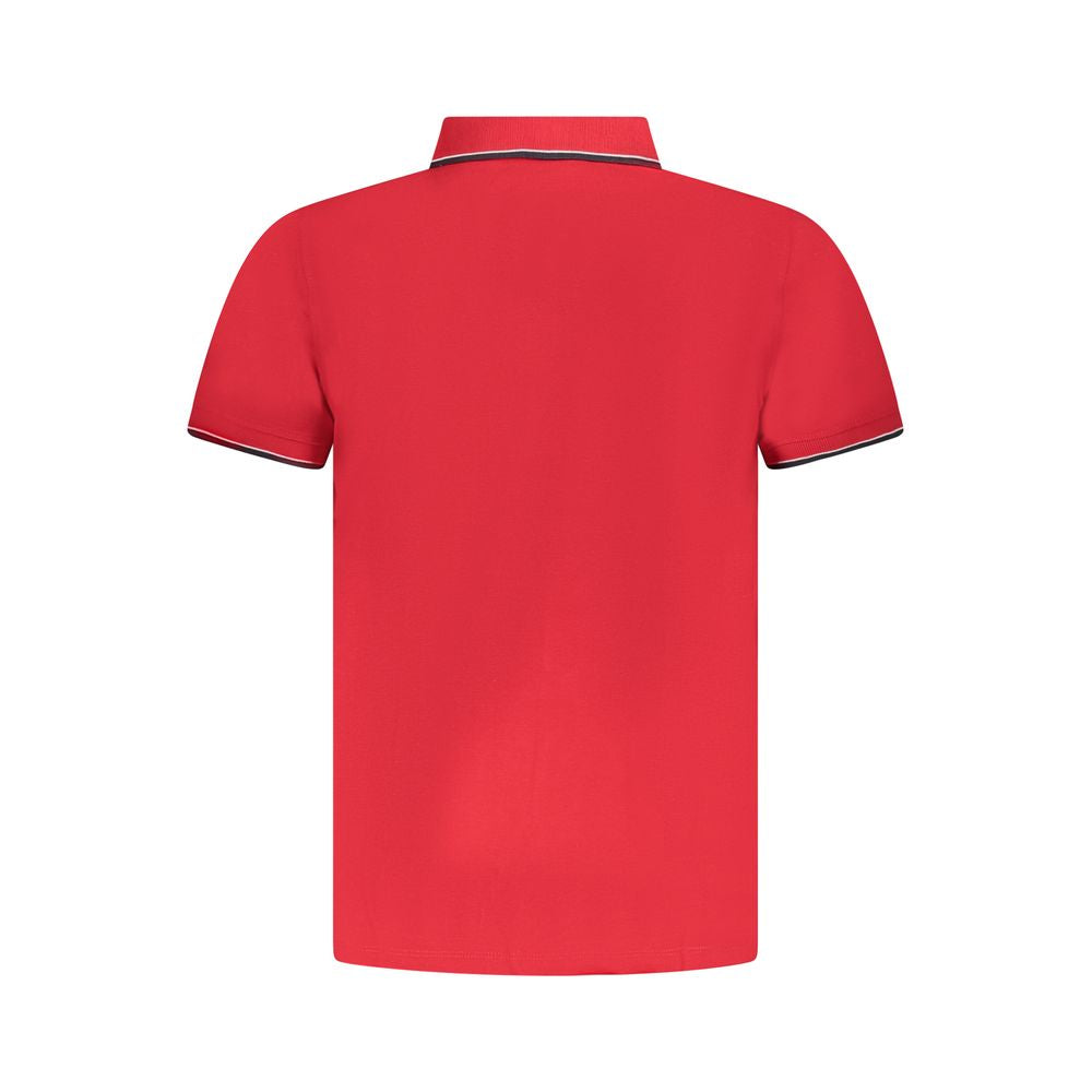 Red Cotton Polo Shirt Norway 1963