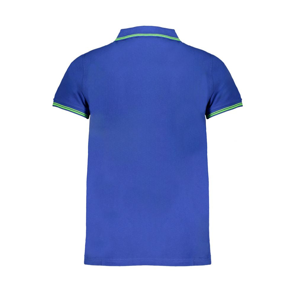 Blue Cotton Polo Shirt Norway 1963