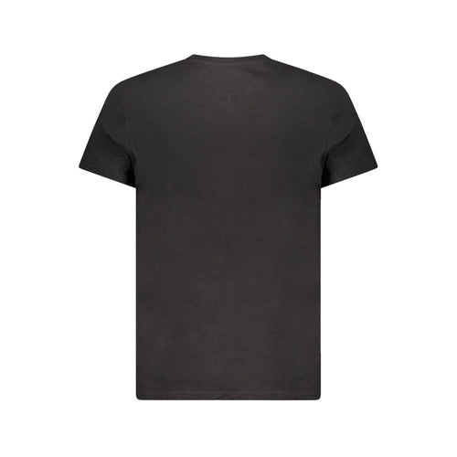 Black Cotton Men T-Shirt Tommy Hilfiger