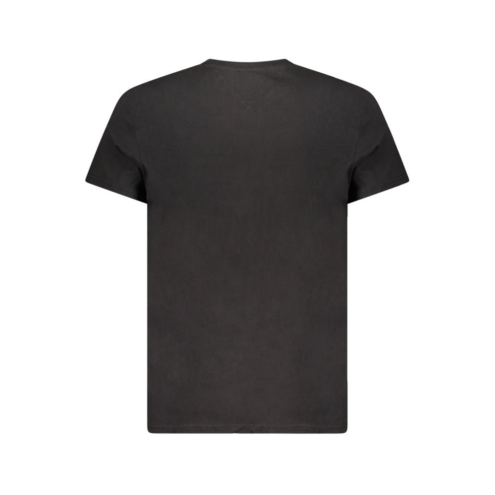 Black Cotton Men T-Shirt Tommy Hilfiger