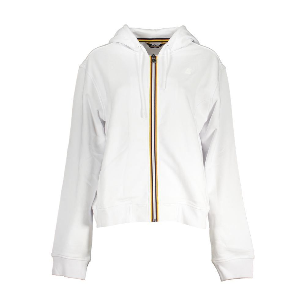 White Cotton Women Sweater K-WAY