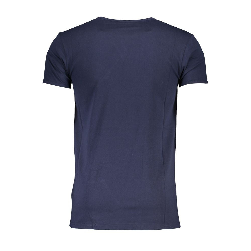 Blue Cotton T-Shirt Cavalli Class