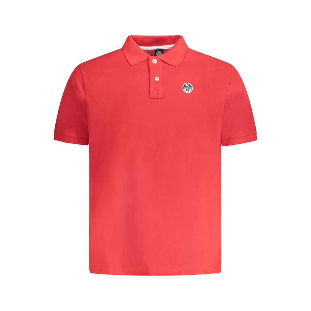 Red Cotton Men Polo Shirt North Sails