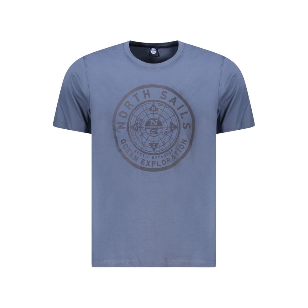 Blue Cotton Men T-Shirt North Sails
