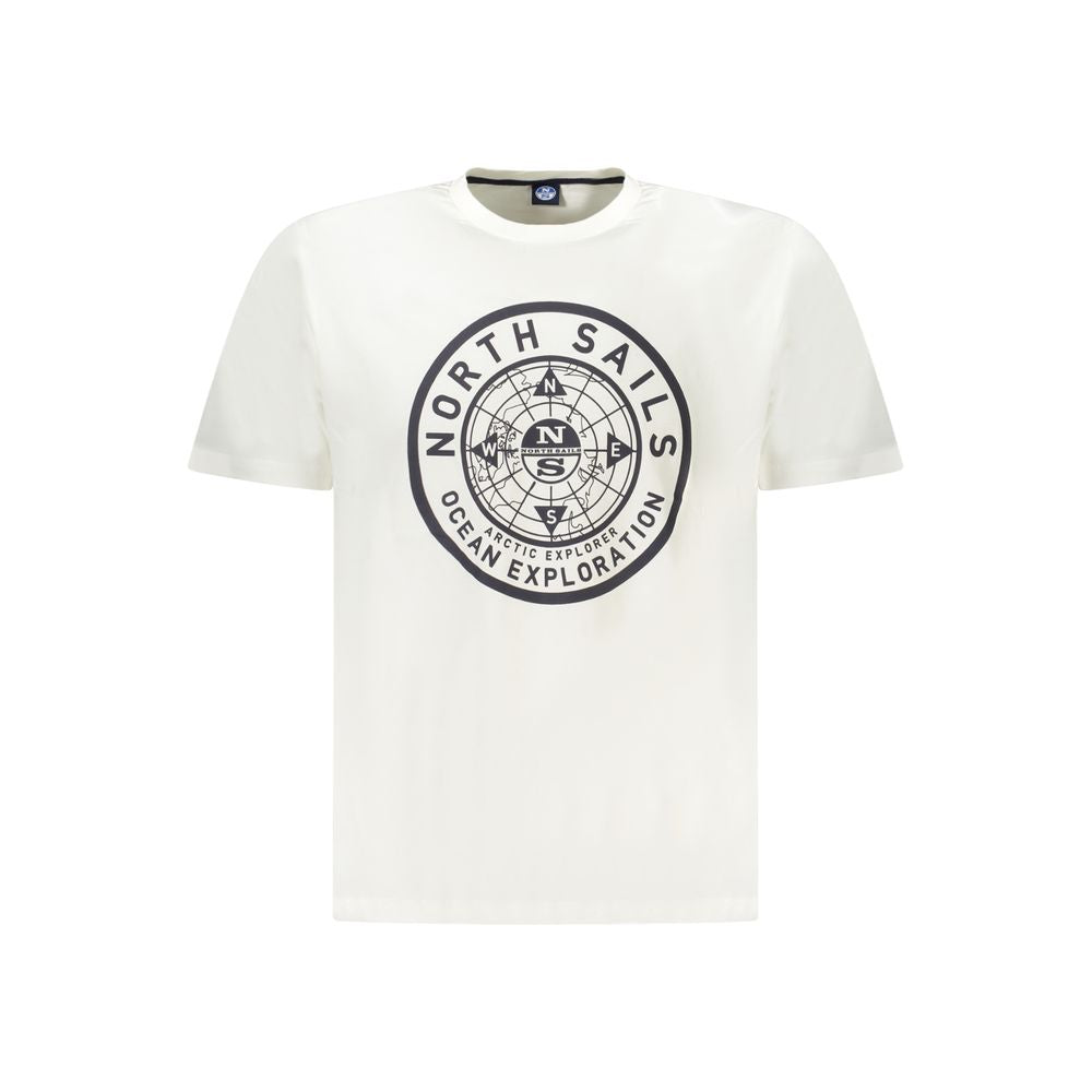 White Cotton Men T-Shirt North Sails