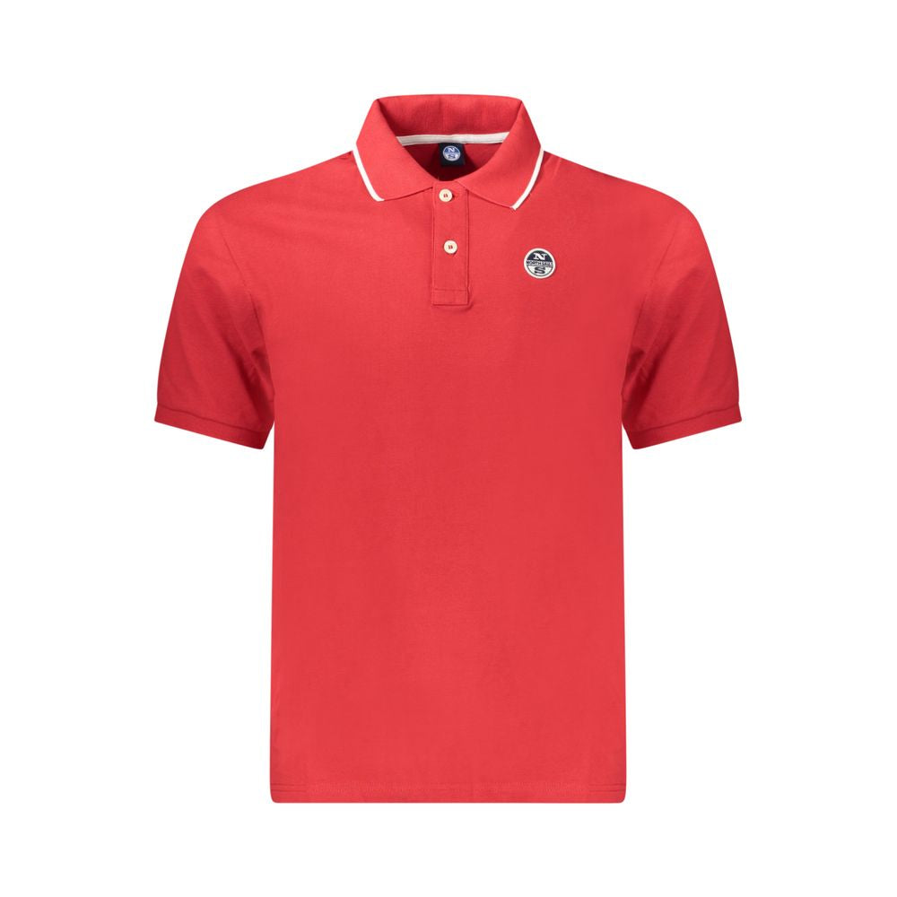 Red Cotton Men Polo Shirt North Sails