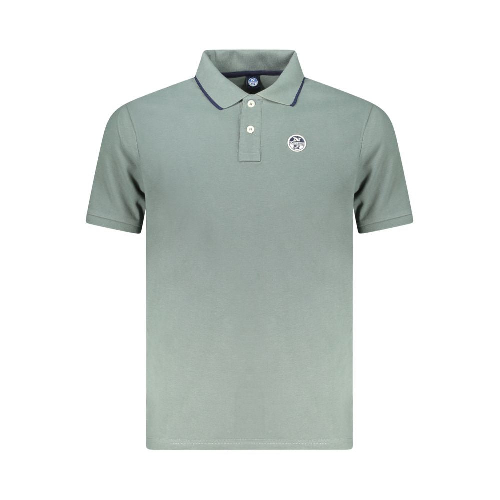 Green Cotton Men Polo Shirt North Sails
