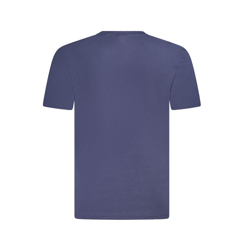 Blue Cotton T-Shirt Marina Militare