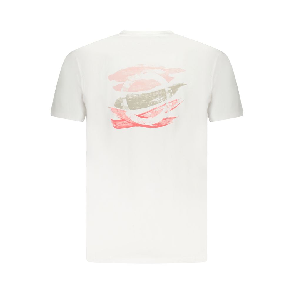 White Cotton Men T-Shirt Trussardi