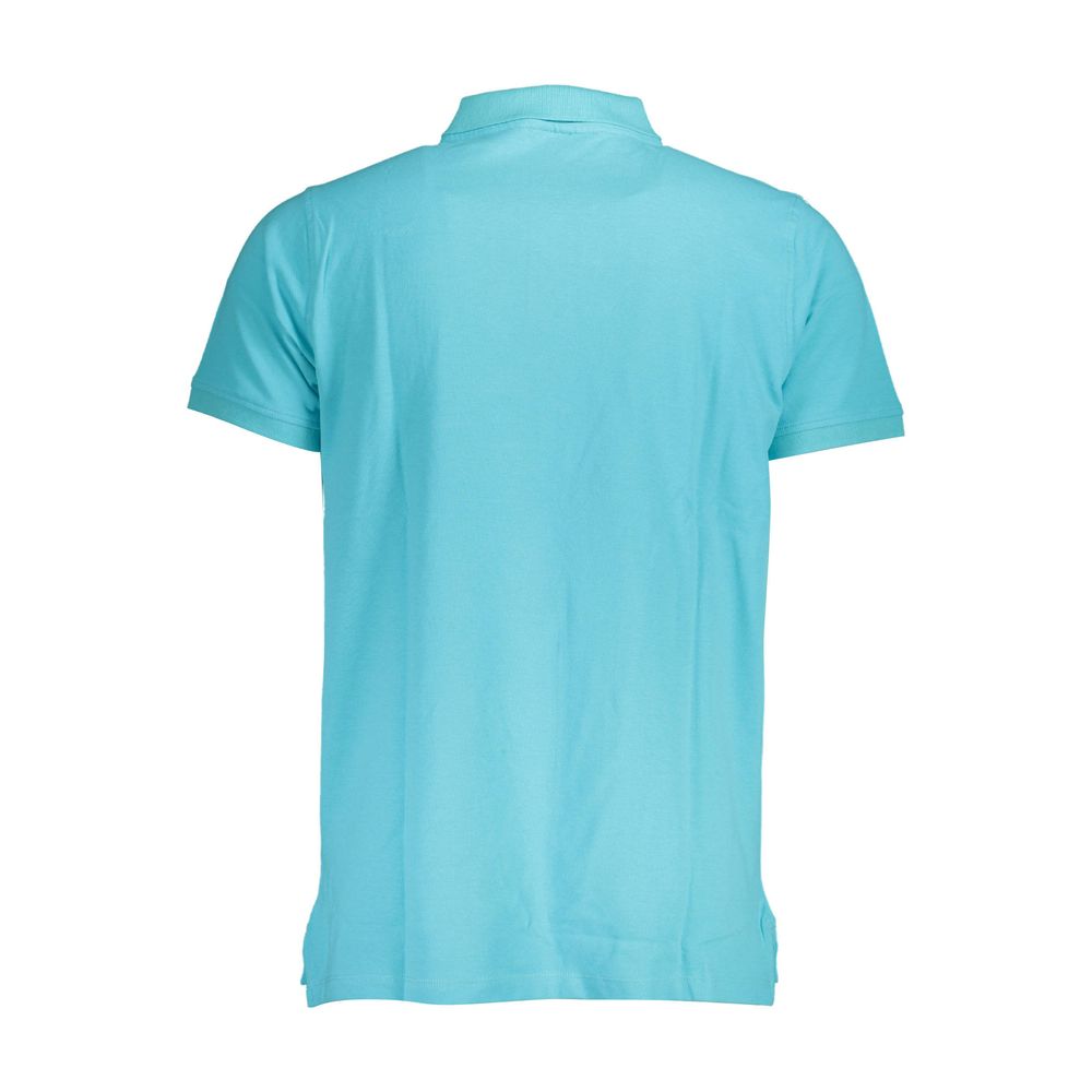 Blue Cotton Men Polo Shirt Norway 1963