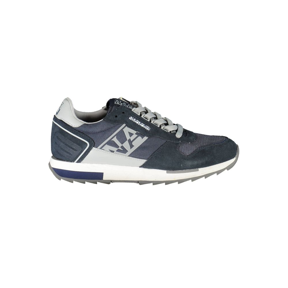 Blue Leather Mens Sneaker Napapijri