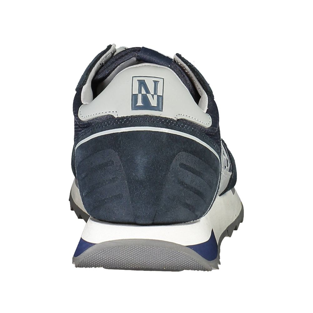 Blue Leather Mens Sneaker Napapijri