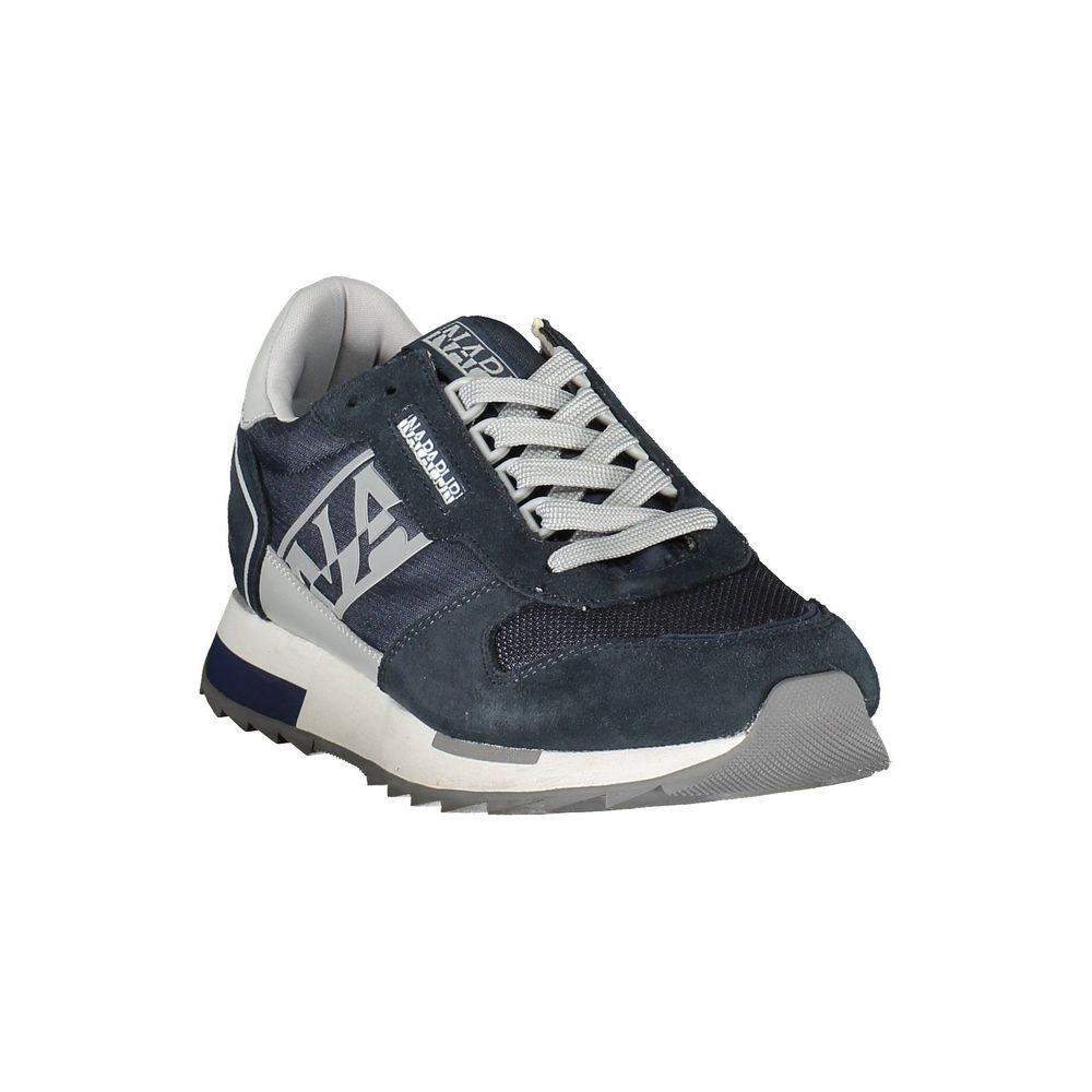 Blue Leather Mens Sneaker Napapijri