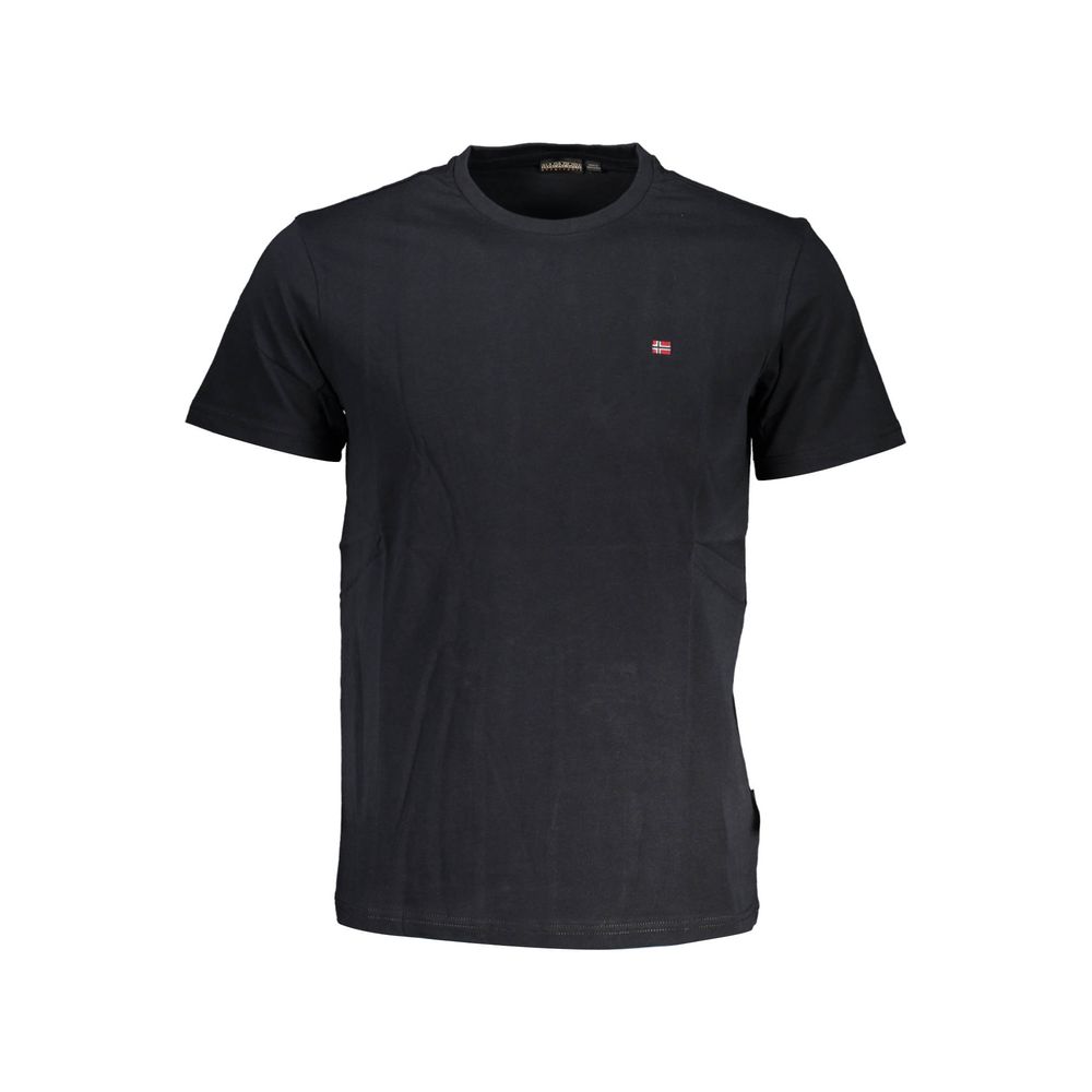 Black Cotton Men T-Shirt Napapijri