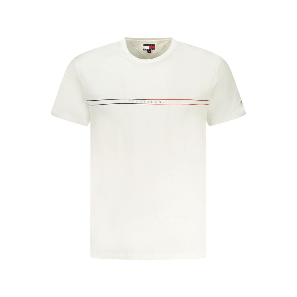 White Cotton Men T-Shirt Tommy Hilfiger