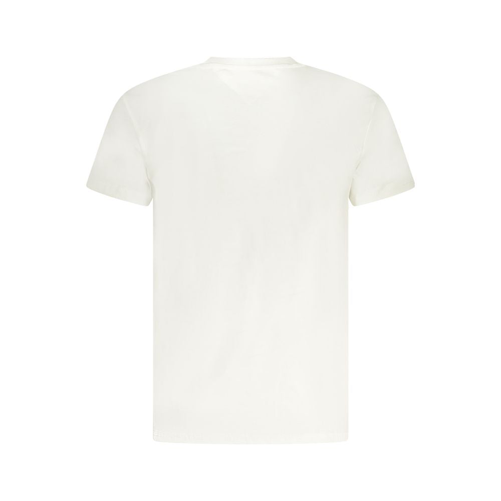 White Cotton Men T-Shirt Tommy Hilfiger