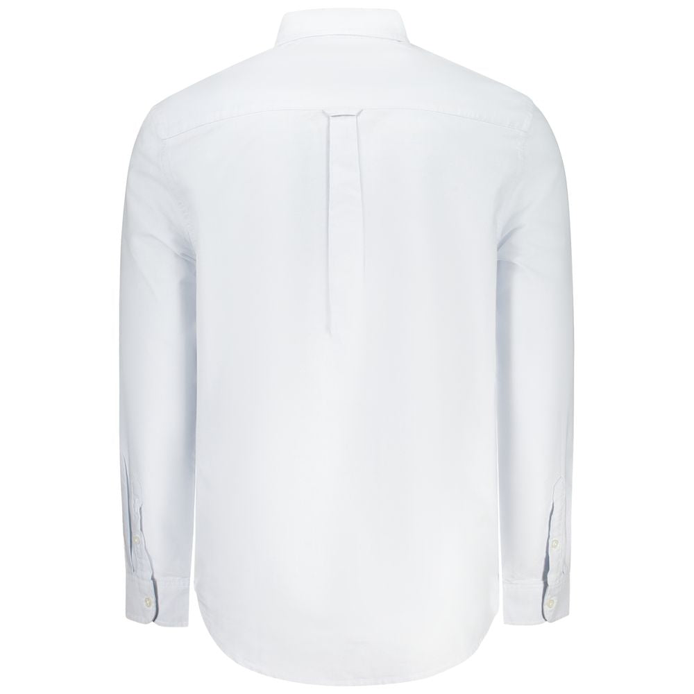 Blue Cotton Men Shirt Tommy Hilfiger