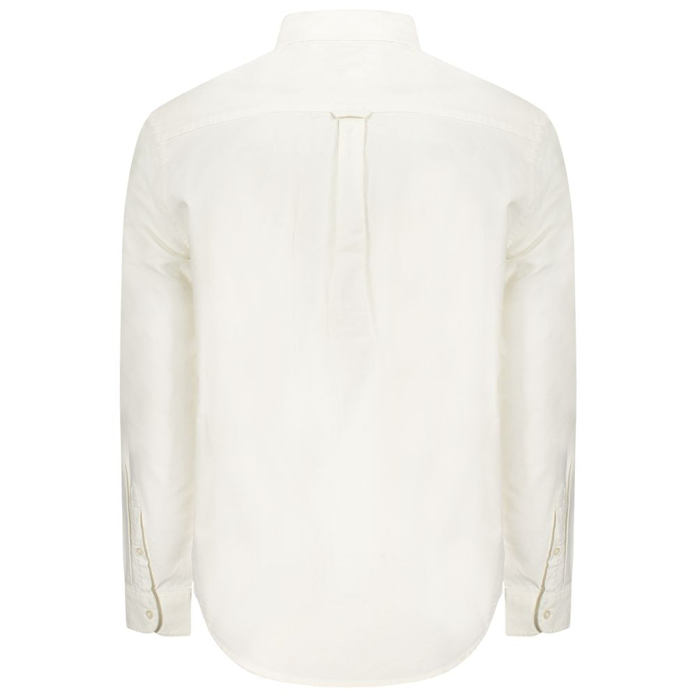 White Cotton Men Shirt Tommy Hilfiger
