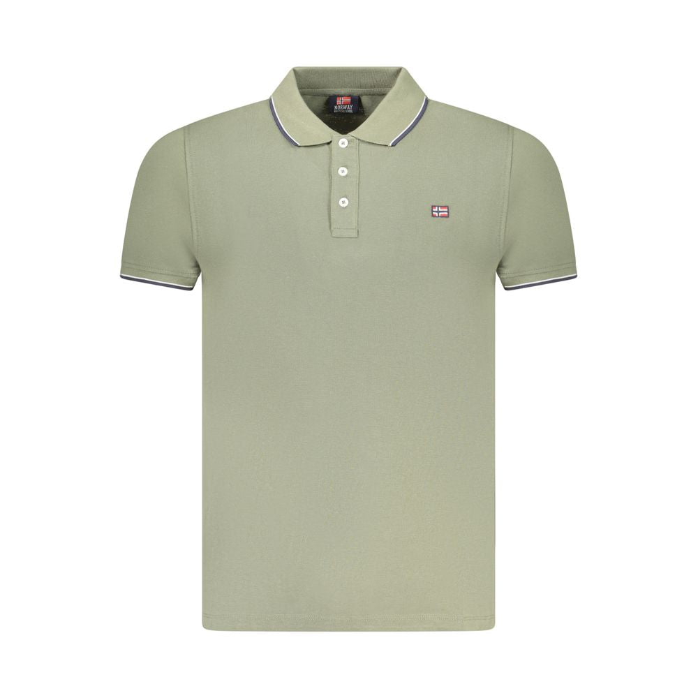 Green Cotton Men Polo Shirt Norway 1963