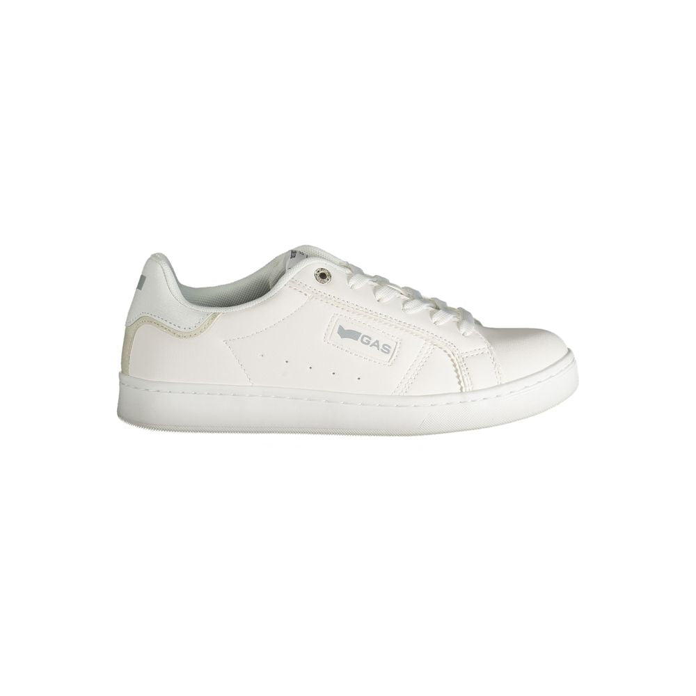 White Polyester Women Sneaker Gas