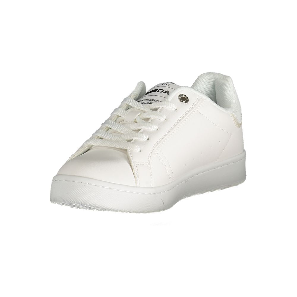 White Polyester Women Sneaker Gas
