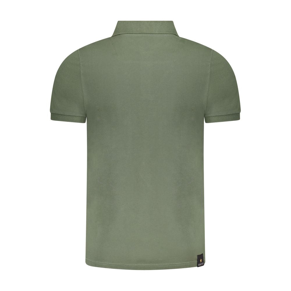 Green Cotton Polo Shirt Accademia Militare