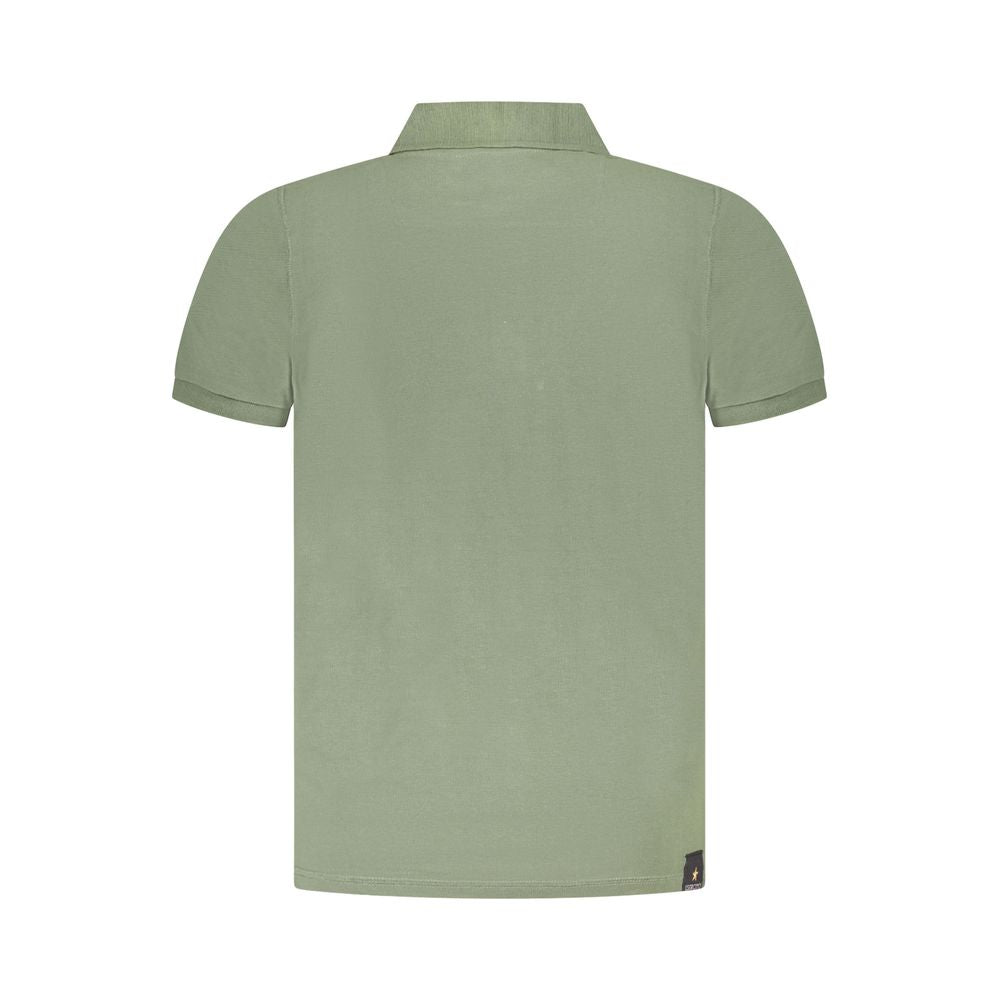 Green Cotton Polo Shirt Accademia Militare