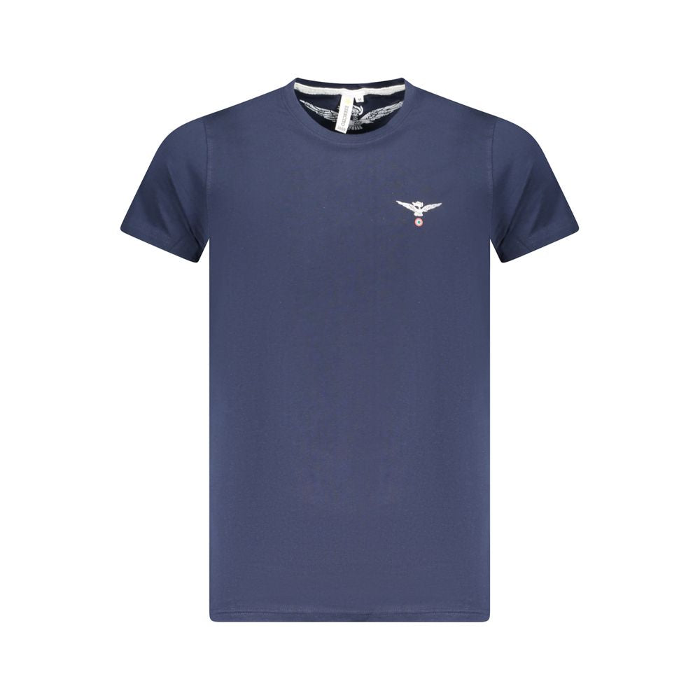 Blue Cotton T-Shirt Accademia Militare