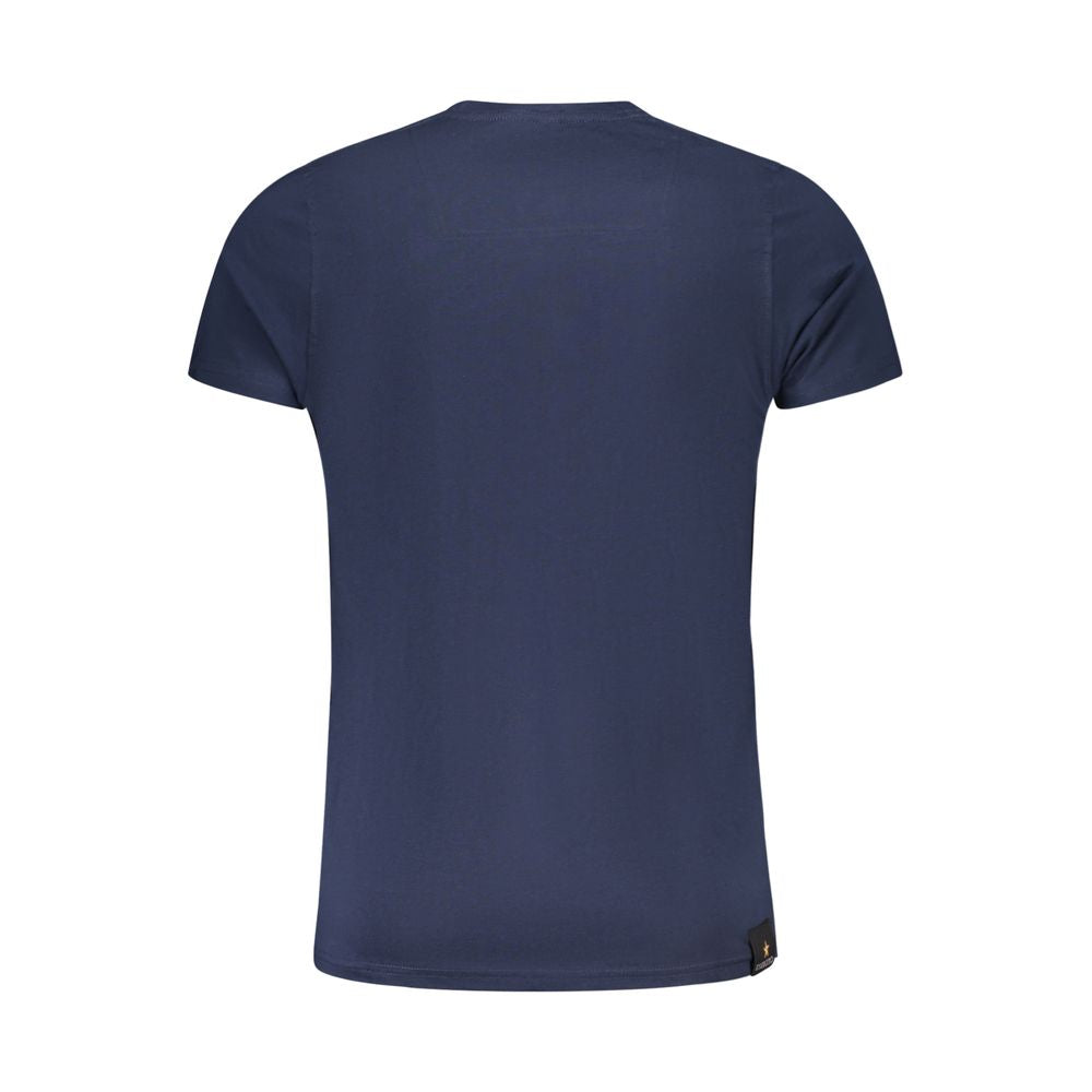 Blue Cotton T-Shirt Accademia Militare