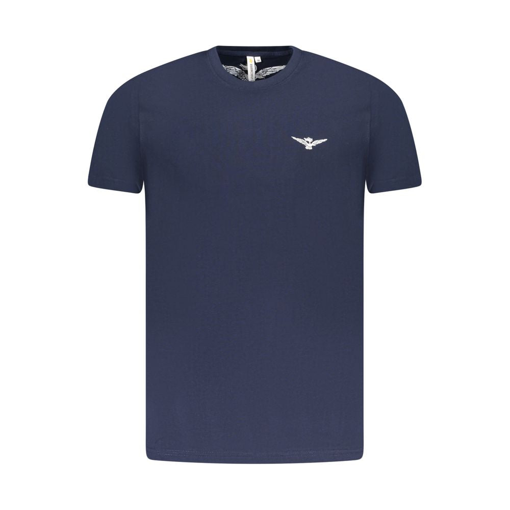 Blue Cotton T-Shirt Accademia Militare