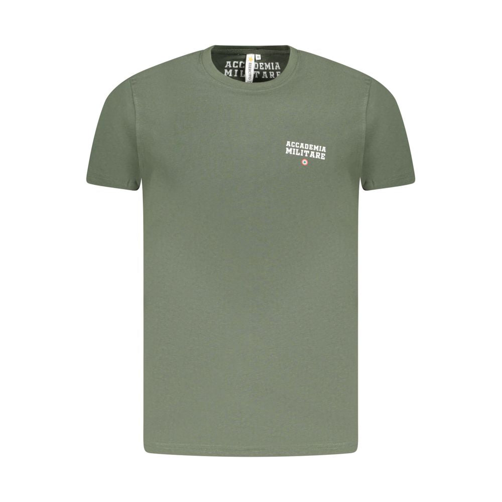 Green Cotton T-Shirt Accademia Militare