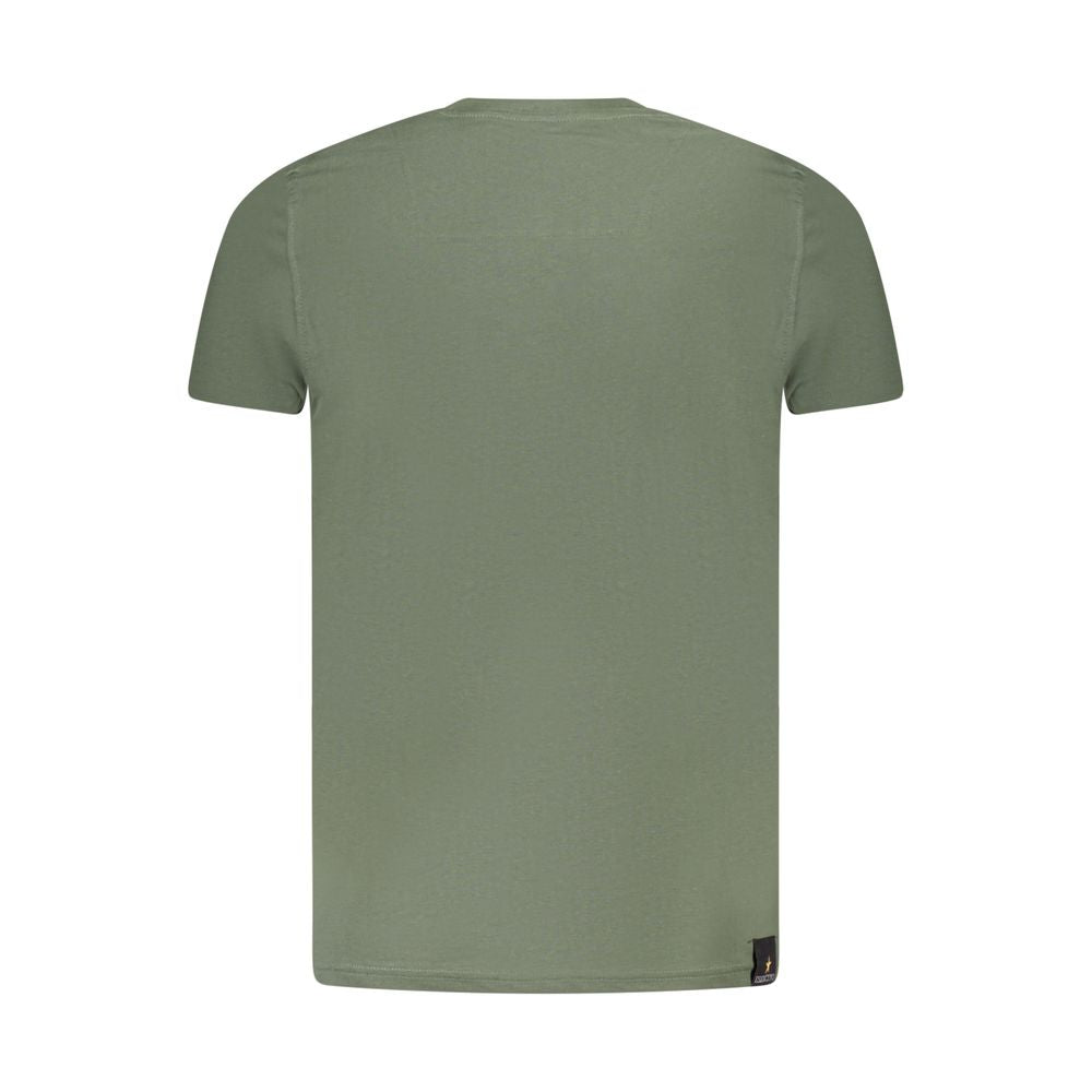 Green Cotton T-Shirt Accademia Militare