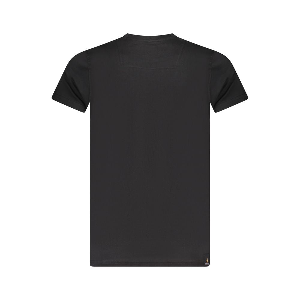 Black Cotton T-Shirt Accademia Militare