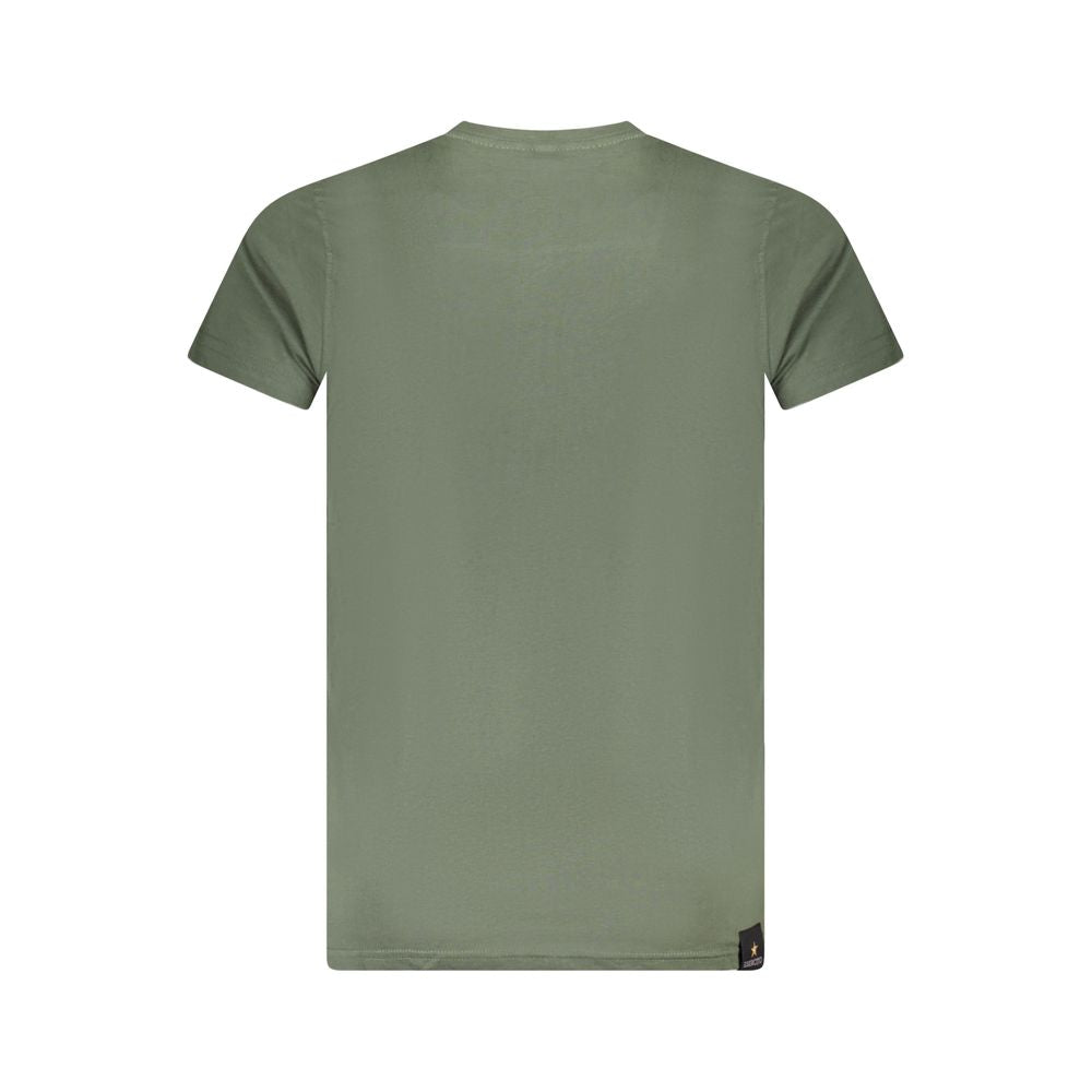 Green Cotton T-Shirt Accademia Militare