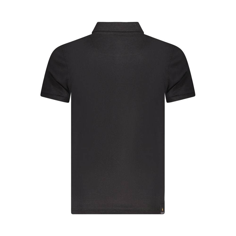 Black Cotton Polo Shirt Accademia Militare